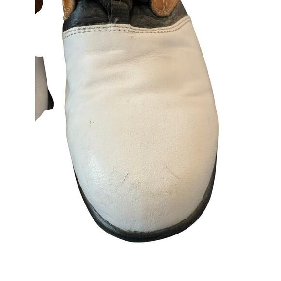 FootJoy Contour Series Mens Size 9 Saddle White Tan Soft Spikes Golf Shoes 54108 main image 13